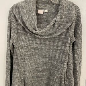 Gray cowl neck sweater